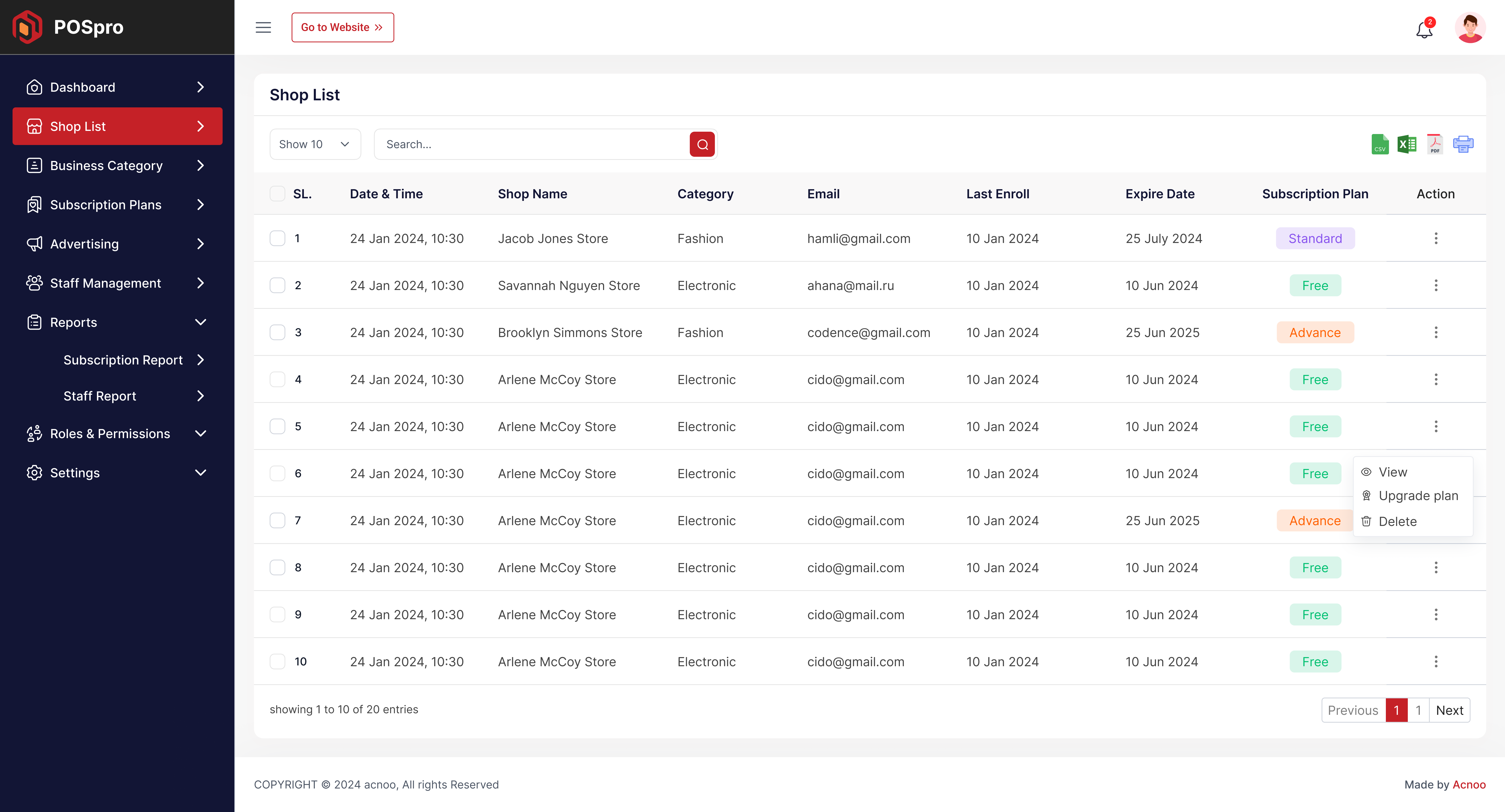 POS Pro - Advanced POS & Inventory Management System | POS SaaS Solution